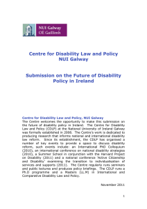 Centre for Disability Law and Policy NUI Galway