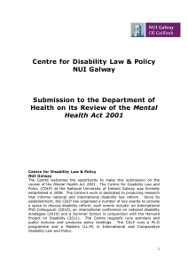Centre for Disability Law &amp; Policy NUI Galway