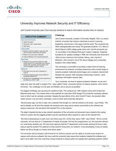 University Improves Network Security and IT Efficiency