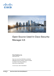 Open Source Used In Cisco Security Manager 4.5  Cisco Systems, Inc.