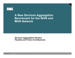 A New Services Aggregation Benchmark for the WAN and MAN Network