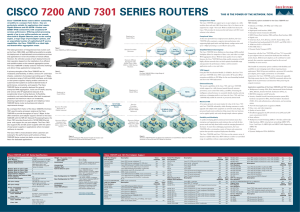 CISCO AND SERIES ROUTERS 7200