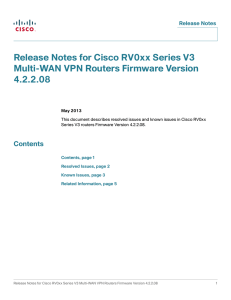 Release Notes for Cisco RV0xx Series V3 4.2.2.08 Release Notes