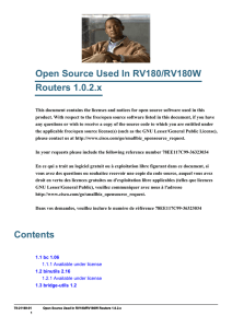 Open Source Used In RV180/RV180W Routers 1.0.2.x