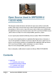 Open Source Used In SRP52XW-U 1.02.03 ADSL