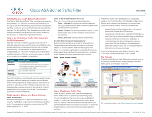 What Is the Cisco ASA Botnet Traffic Filter?