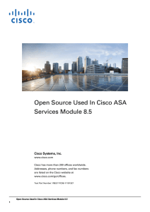 Open Source Used In Cisco ASA Services Module 8.5  Cisco Systems, Inc.
