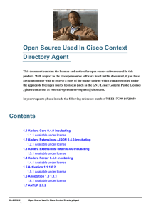 Open Source Used In Cisco Context Directory Agent