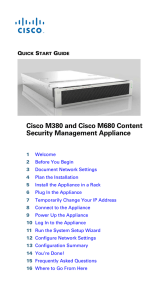 Cisco M380 and Cisco M680 Content Security Management Appliance Q S