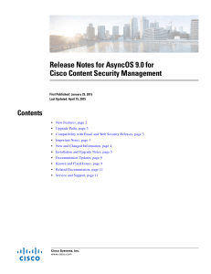 Release Notes for AsyncOS 9.0 for Cisco Content Security Management Contents