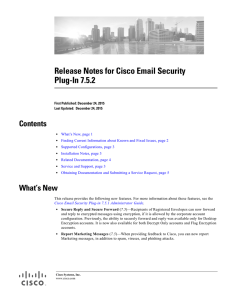 Release Notes for Cisco Email Security Plug-In 7.5.2  Contents