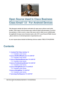 Open Source Used In Cisco Business