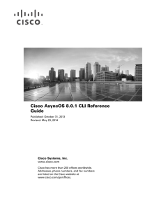 Cisco AsyncOS 8.0.1 CLI Reference Guide  Cisco Systems, Inc.