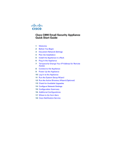 Cisco C690 Email Security Appliance Quick Start Guide