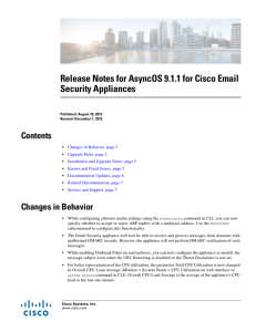 Release Notes for AsyncOS 9.1.1 for Cisco Email Security Appliances Contents