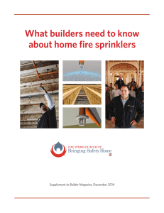 What builders need to know about home fire sprinklers Builder Magazine