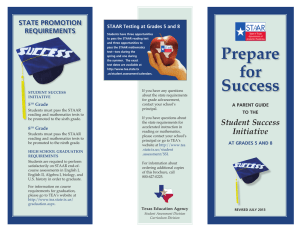 Prepare StAte Promotion requirementS StAAr testing at Grades 5 and 8