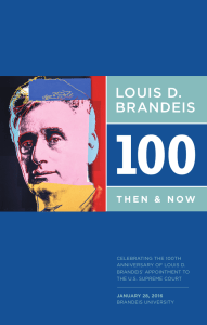 100 LOUIS D. BRANDEIS