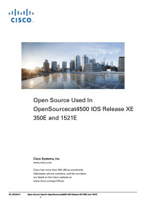 Open Source Used In OpenSourcecat4500 IOS Release XE 350E and 1521E