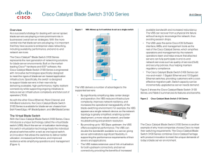 Cisco Catalyst Blade Switch 3100 Series Overview
