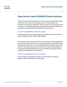 Open Source Used In ESW500 Series Switches Open Source Documentation