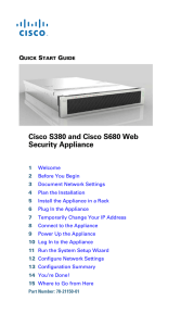 Cisco S380 and Cisco S680 Web Security Appliance Q S