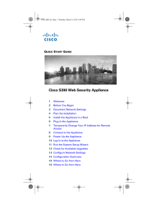 Cisco S390 Web Security Appliance Q S G