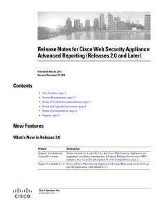 Release Notes for Cisco Web Security Appliance Contents