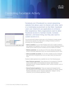 Controlling Facebook Activity