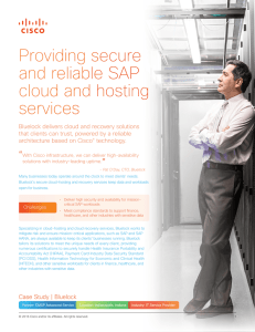 Providing secure and reliable SAP cloud and hosting services