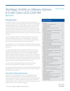 StorMagic SvSAN on VMware vSphere 6.0 with Cisco UCS C240 M4 Introduction