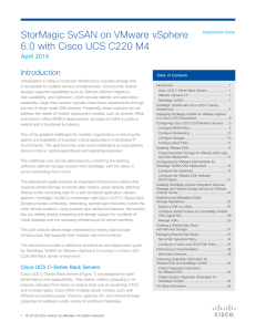 StorMagic SvSAN on VMware vSphere 6.0 with Cisco UCS C220 M4 Introduction