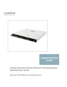 Linksys Business Series Network Storage System Administrator Guide Product or Solution Graphic