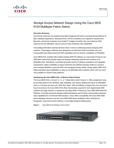 Storage Access Network Design Using the Cisco MDS