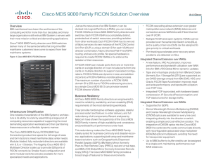 Cisco MDS 9000 Family FICON Solution Overview • Overview