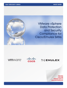 VMware vSphere Data Protection and Security Compliance for