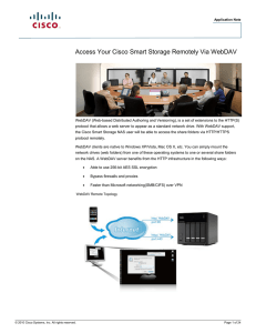 Access Your Cisco Smart Storage Remotely Via WebDAV
