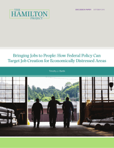 Bringing Jobs to People: How Federal Policy Can Timothy J. Bartik