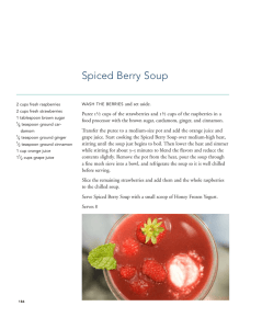 Spiced Berry Soup