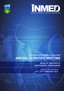 ANNUAL SCIENTIFIC MEETING BOOK OF ABSTRACTS CONFERENCE PROGRAMME 21