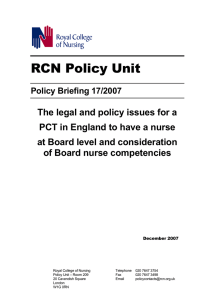 RCN Policy Unit