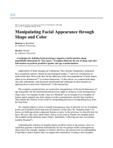 Manipulating Facial Appearance through Shape and Color