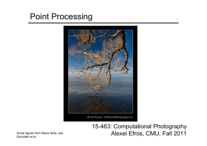 Point Processing 15-463: Computational Photography Alexei Efros, CMU, Fall 2011