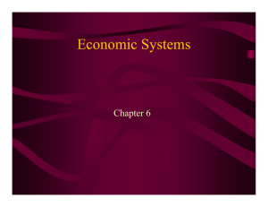 Economic Systems Chapter 6