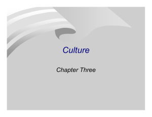 Culture Chapter Three