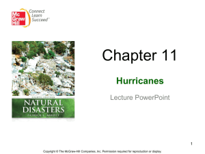 Chapter 11 Hurricanes Lecture PowerPoint 1
