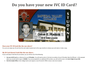 Do you have your new IVC ID Card?