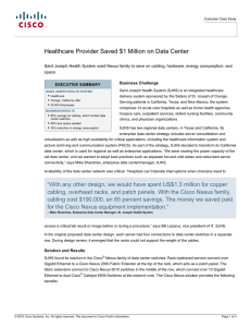 Healthcare Provider Saved $1 Million on Data Center