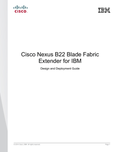 Cisco Nexus B22 Blade Fabric Extender for IBM Design and Deployment Guide