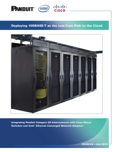 Deploying 10GBASE-T as the Low-Cost Path to the Cloud